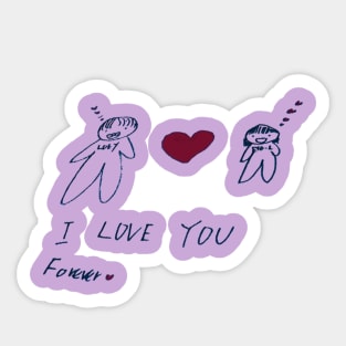 i love You Sticker